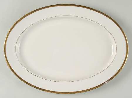 Wilshire Gold 14" Oval Serving Platter
