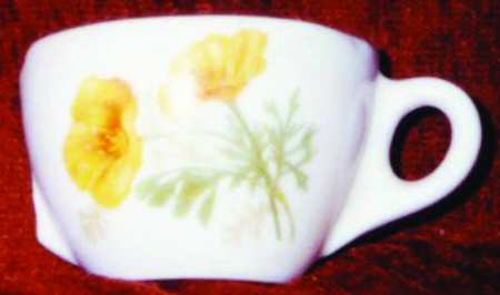 California Poppy (Atchison Topeka & Santa Fe) Flat Cup