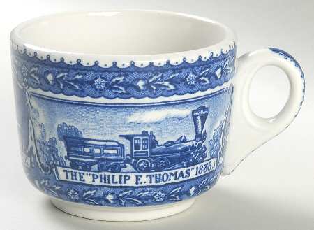 Centenary Colonial (Baltimore and Ohio) Footed Cup