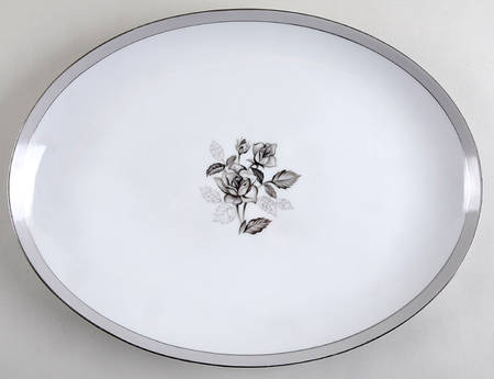 Smokey Rose 16" Oval Serving Platter