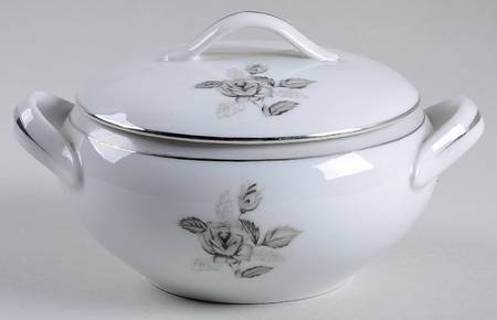 Smokey Rose Sugar Bowl & Lid