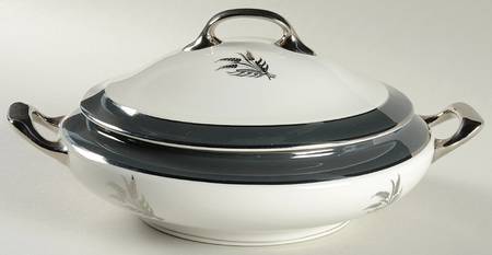Silver Harvest Round Covered Vegetable