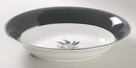 Silver Harvest 10" Oval Vegetable Bowl by Royal Cathay