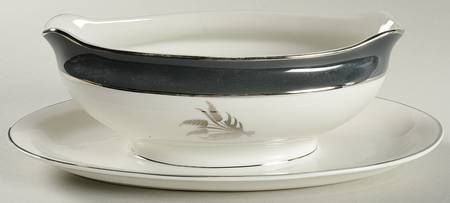 Silver Harvest Gravy Boat with Attached Underplate