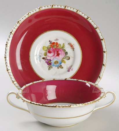 A300 Flat Cream Soup Bowl & Saucer Set