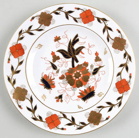 Asian Rose (Duesbury Shape) Salad Plate