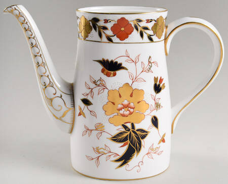 Asian Rose (Duesbury Shape) Coffee Pot No Lid