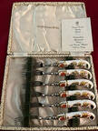 Asian Rose (Duesbury Shape) Fruit Fork Set with Case (Set of 6)