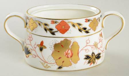 Asian Rose (Duesbury Shape) Sugar Bowl No Lid