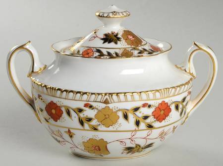 Gadroon Rose Sugar Bowl & Lid