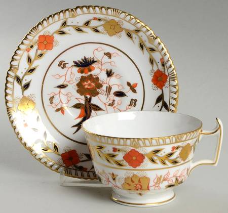 Gadroon Rose Footed Cup & Saucer Set