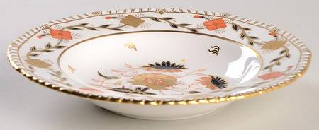 Gadroon Rose Rim Soup Bowl