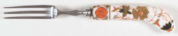 Asian Rose (Duesbury Shape) Individual Fruit Fork with Stainless Tines