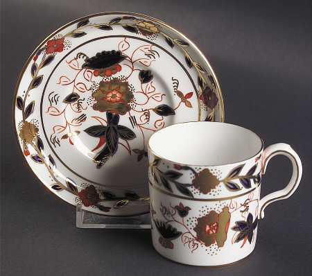 Asian Rose (Duesbury Shape) Saucer for Flat Demitasse Cup
