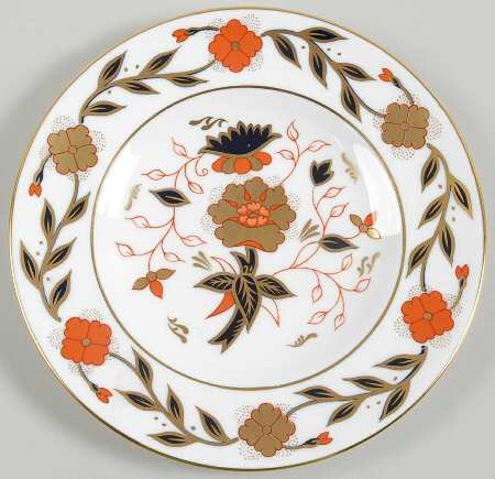Asian Rose (Duesbury Shape) Bread & Butter Plate