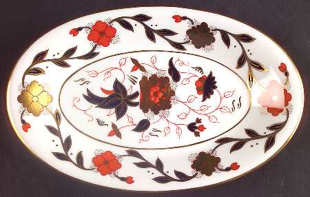 Asian Rose (Duesbury Shape) Relish/Gravy Underplate