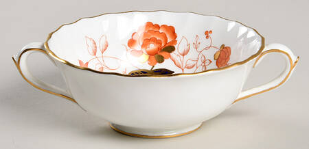 Bali (Boston Shape, Swirl) Footed Cream Soup Bowl