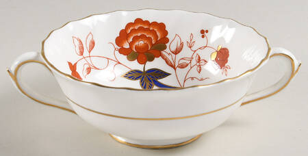 Bali (Boston Shape, Swirl) Footed Cream Soup Bowl
