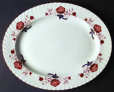 Bali (Boston Shape, Swirl) 17" Oval Serving Platter