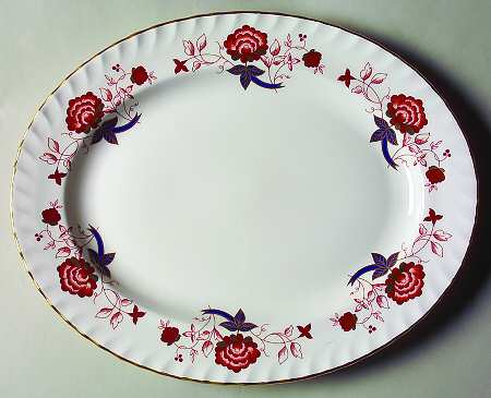 Bali (Boston Shape, Swirl) 15" Oval Serving Platter