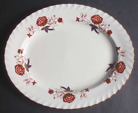 Bali (Boston Shape, Swirl) 13" Oval Serving Platter