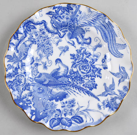 Blue Aves Sheffield Dessert Plate