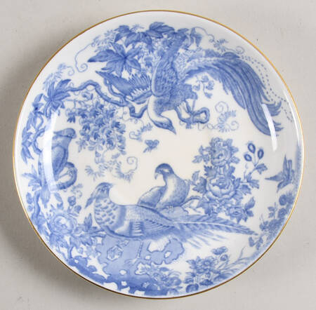 Blue Aves Saucer for Footed Cup