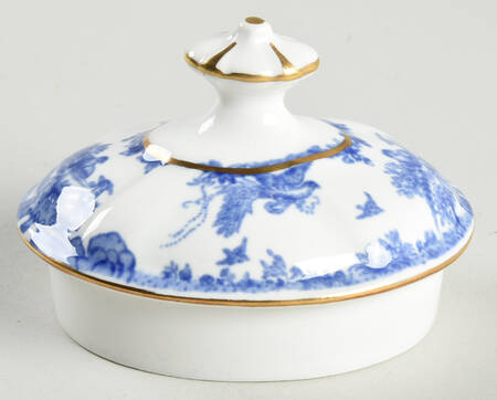Blue Aves Lid for Mini Teapot