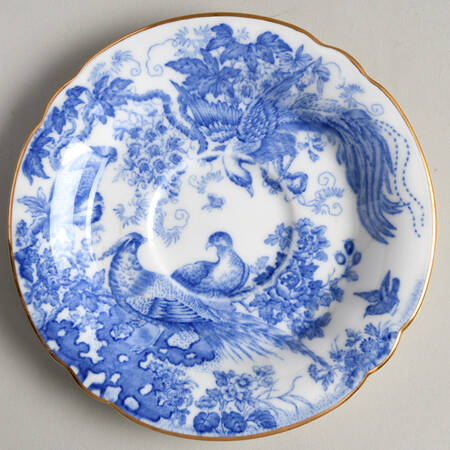 Blue Aves Saucer for Footed Cup