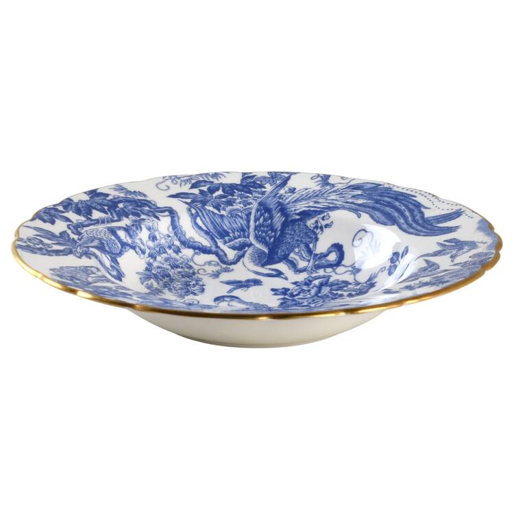Blue Aves Rim Soup Bowl