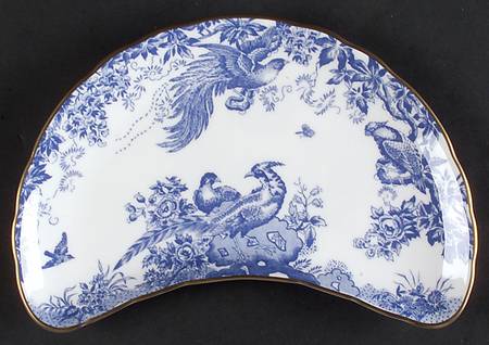 Blue Aves Crescent Salad Plate