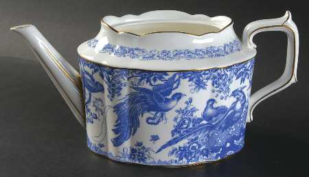 Blue Aves Teapot No Lid
