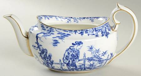 Blue Mikado Teapot No Lid
