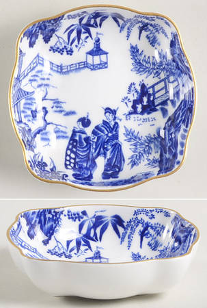 Blue Mikado 3" Square Tray