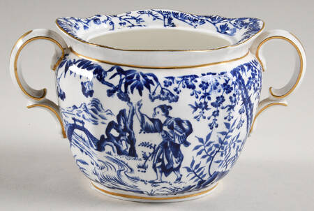 Blue Mikado Sugar Bowl No Lid