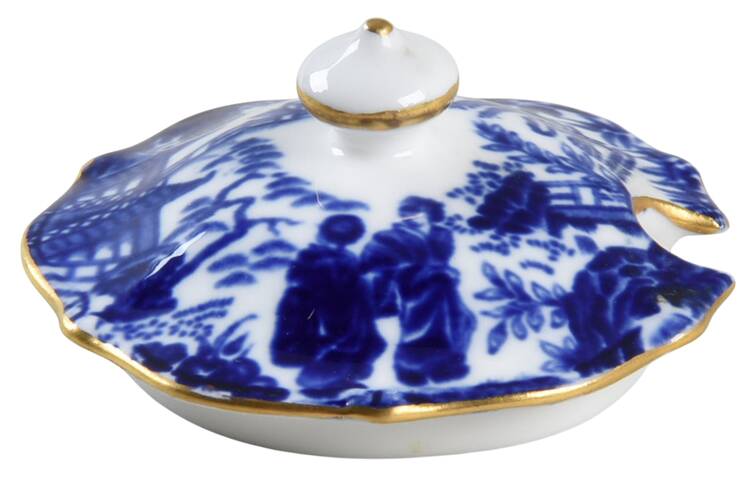 Blue Mikado Lid for Mustard Jar
