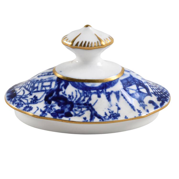 Blue Mikado Lid for Sugar Bowl