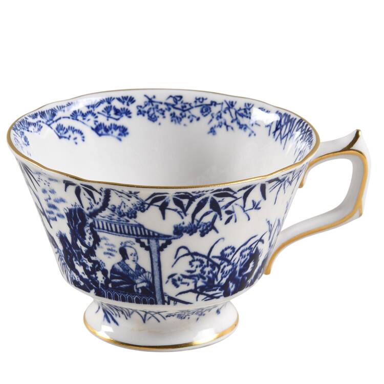 Blue Mikado Footed Cup