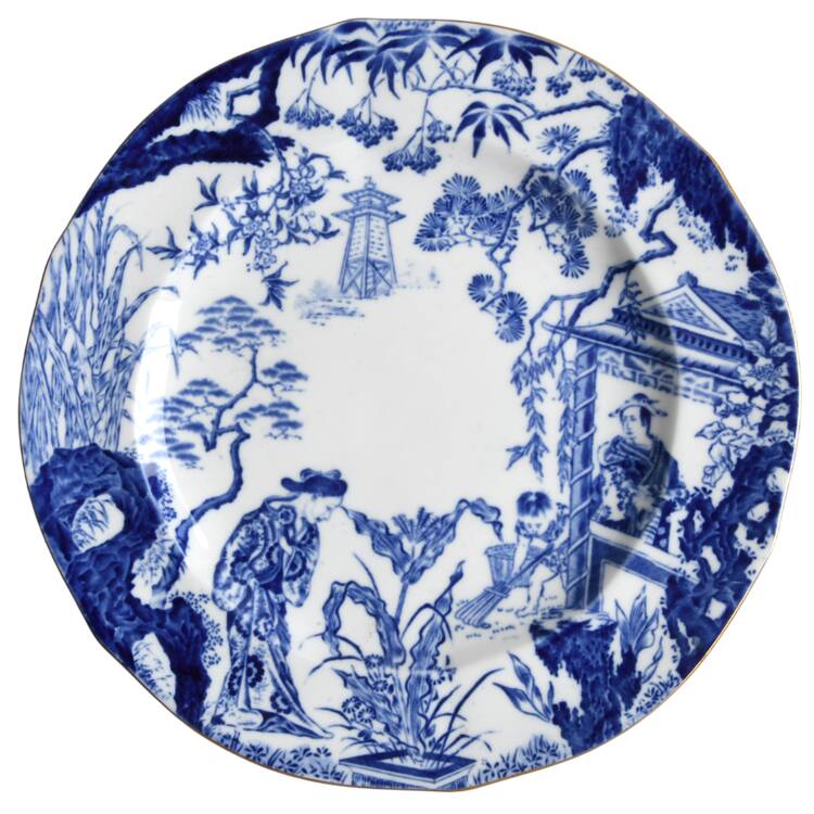Blue Mikado Salad Plate