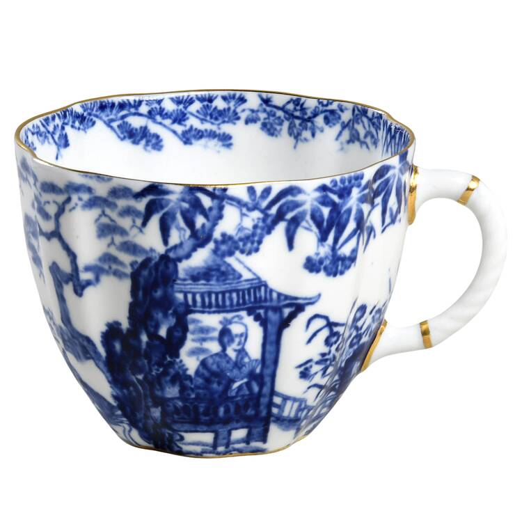Blue Mikado Flat Cup