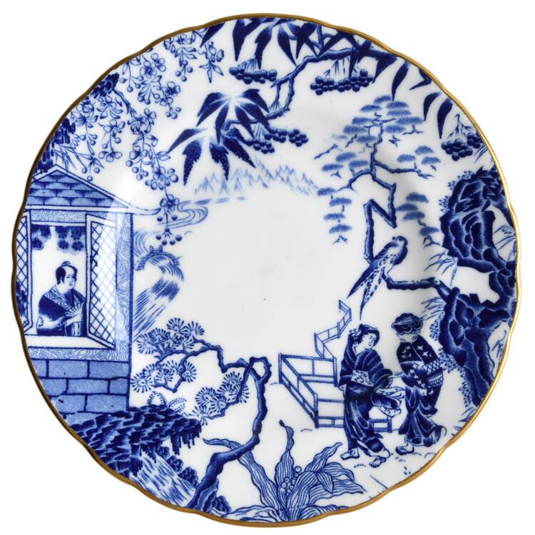 Blue Mikado Bread & Butter Plate