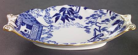 Blue Mikado Silver Tray