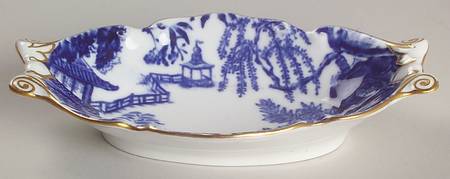 Blue Mikado Silver Tray