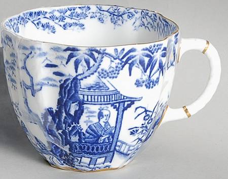 Blue Mikado Flat Cup