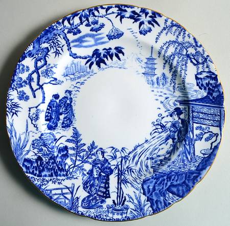 Blue Mikado Dinner Plate