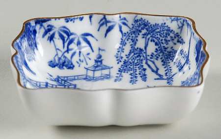 Blue Mikado Square Tray