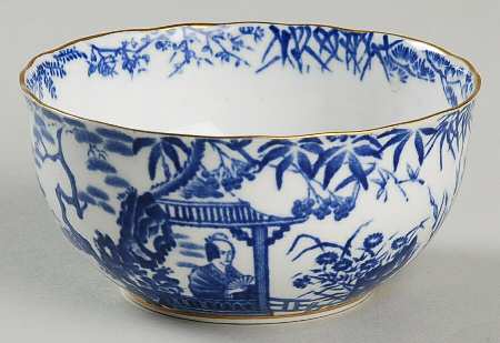 Blue Mikado Open Sugar Bowl