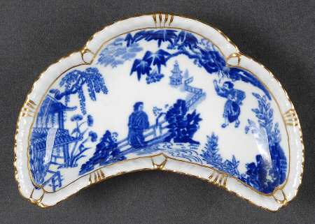 Blue Mikado Crescent Tray