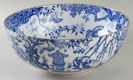 Blue Mikado 9" Salad Serving Bowl