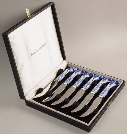 Blue Mikado Fruit Knife Set with Case